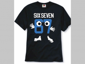 Six Seven 67 čierne p&aacute;nske tričko 100%bavlna Fruit of The Loom